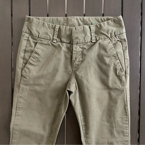 J. CREW GREEN CROPPED ANDIE CHINO PETITE PANTS!! - Picture 6 of 14